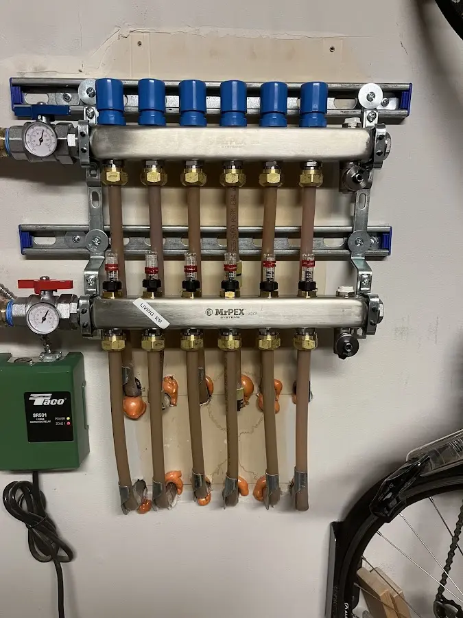 Plumber performing Leak Detection at a residential property in Pocola